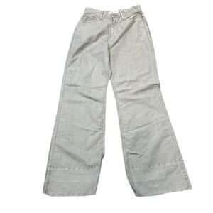 NWT Articles of society Linen Blend wide leg pants Size 27 high rise frayed hem